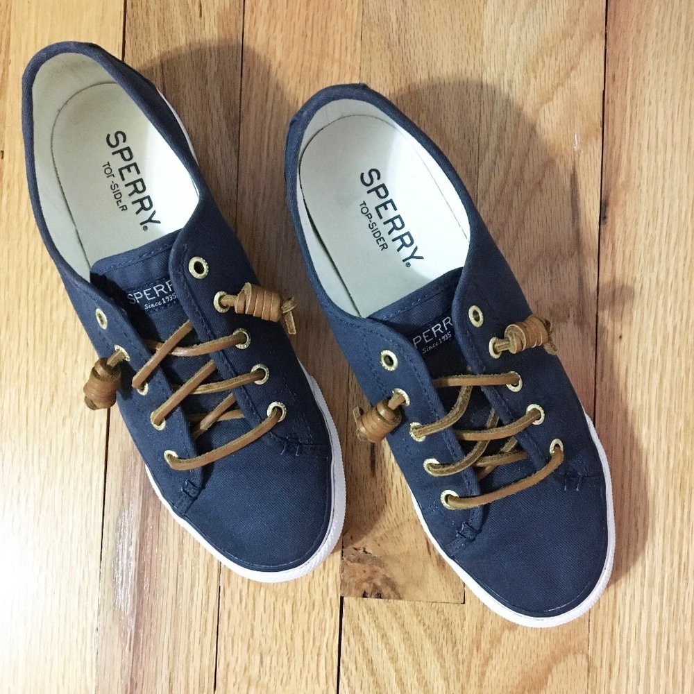Sperry  | top sider navy blue slip on shoes